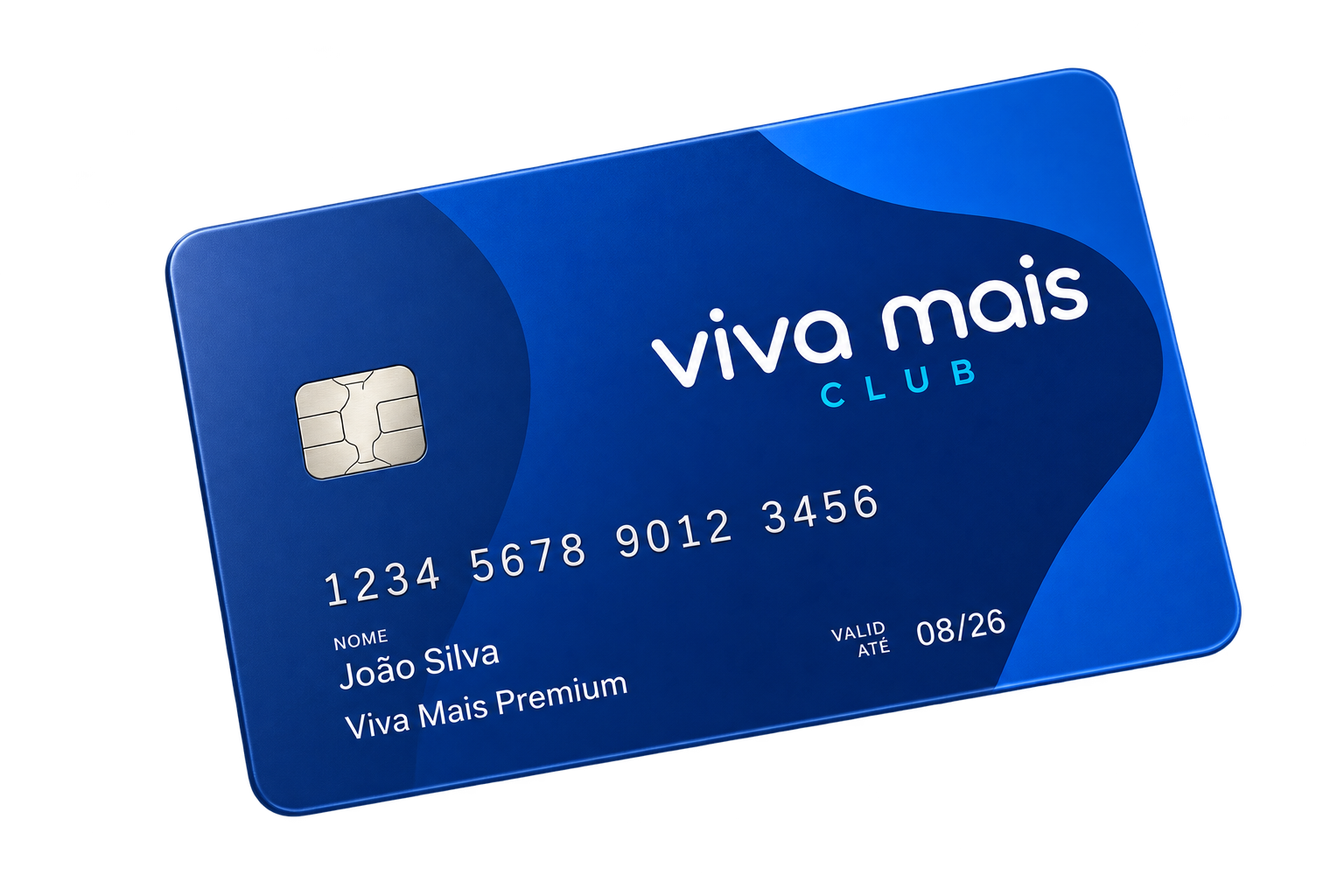 Cartão Viva Mais Club flutuando
